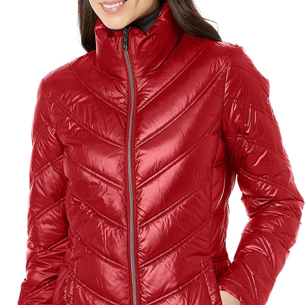 CALVIN KLEIN Women's Feather Weight Hooded Puffer